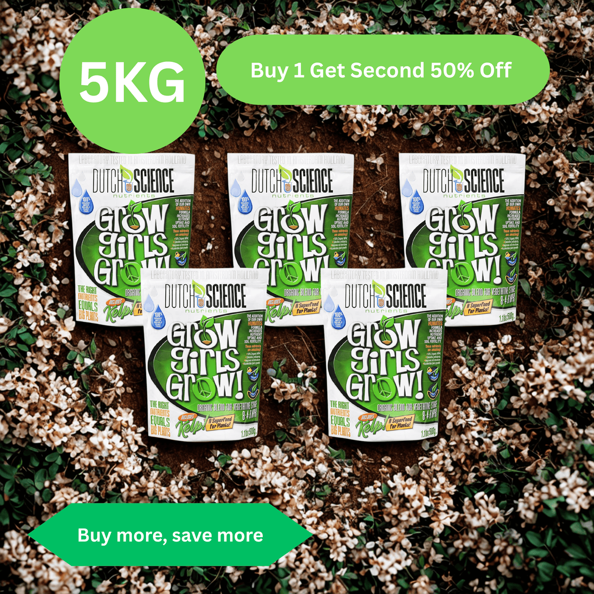 GROW girls GROW 5kg | ORGANIC NUTRIENTS