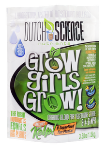 Grow Girls Grow 100% Organic Nutrient Formula for Vegetative Stage Plants